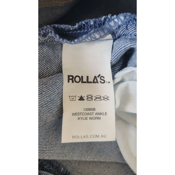 Rollas Westcoast Ankle Mid Rise Skinny Jeans Ocean Worn Jeans - Picture 5 of 6